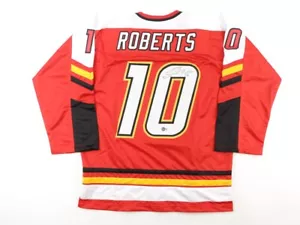 Gary Roberts Signed Calgary Flames Jersey (Beckett) 1989 Stanley Cup Champion - Picture 1 of 7