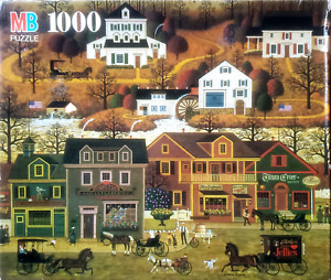 VTG Milton Bradley Charles Wysocki 1000 pc Puzzle Americana 22" x 26" COMPLETE!