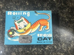 Tin Rolling Cat Toy Blic Made In China - Picture 1 of 4