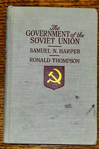 Vintage Textbook - The Government of the Soviet Union - Harper/Thompson 2nd Ed. - Foto 1 di 4