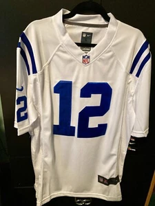 NWT MENS ANDREW LUCK STITCHED NIKE ON FIELD JERSEY SZ LARGE WHITE - Picture 1 of 8