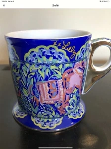 Tazza in ceramica Lilly Pulitzer con elefanti, multicolore 12 oz - Foto 1 di 6