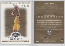 2007-08 Topps Triple Threads Gold /33 David West #68
