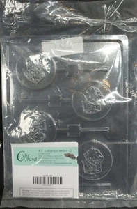 Round Sucker with Casino Dice plastic chocolate candy mold by CYBR TRAYD - Picture 1 of 3