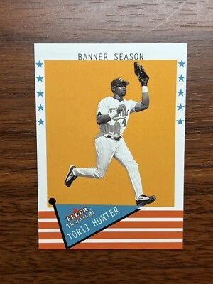 2003 Fleer Tradition Torii Hunter BANNER SEASON #480 Minnesota Twins - Image 1 of 2