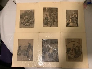 Antiker s/w illustrierter Druck von W H C Groome  - Bild 1 von 9