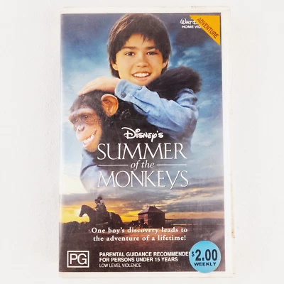 Summer of the Monkeys, 1998 VHS, Corey Sevier, Karie Stuart, Disney, Big Box. - image 1 of 4