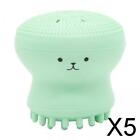 5 Soft Silicone Face Brush Cleanser for Massage Skin Wash