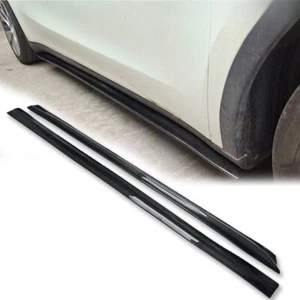 Carbon Fiber Side Skirt Extension Lip Spoiler For 2020-2023 Tesla Model Y - Picture 1 of 7