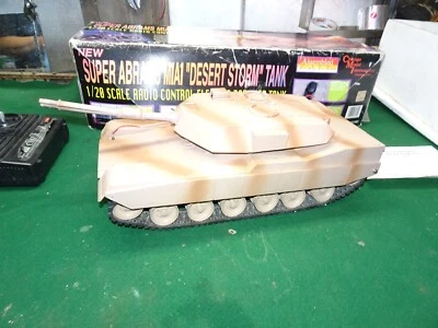 Vtg M1A1 Super Abrams Desert Storm Chicago Model Internat Remote Control RC Tank - Image 1 of 4