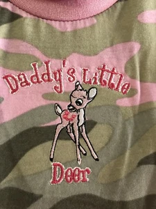 Bell Ranger Lil' Joey Girls' Daddy's Little Dear Short-Sleeve Tee Size L 12-18 M - Picture 1 of 4
