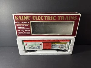 1993 K-LINE #K90004 CHRISTMAS BOX CAR KCC COLLECTOR'S CLUB - Picture 1 of 10