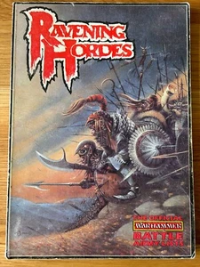 GAMES WORKSHOP - RAVENING HORDES- WARHAMMER BATTLE ARMY LISTS - 1ST EDITION 1987 - Picture 1 of 11