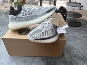 Adidas Yeezy 350 Compact Knit 8.5uk Black White Slawhi Ig9608 - Picture 1 of 6