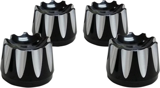Avon Excalibur Head Bolt Covers Black #HBC-304-ANO-EX Harley Davidson - Image 1 of 1