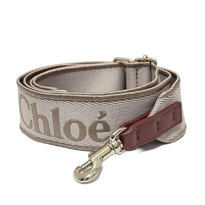 正品 Chloe - 粉色棕色深棕色金色帆布皮革五金 17 — 第 1/4 张图片