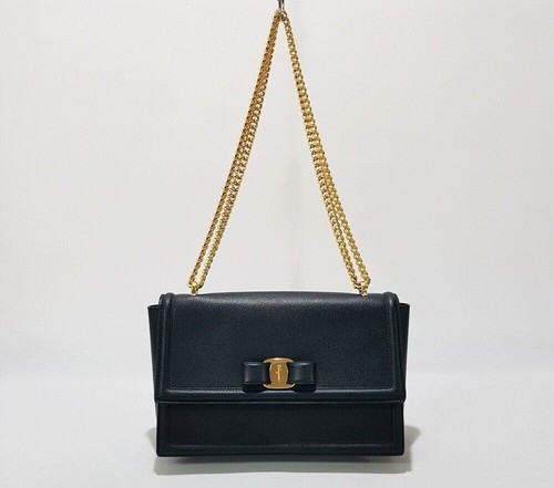 Borsa a tracolla Salvatore Ferragamo Gancini catena 12345 130289972