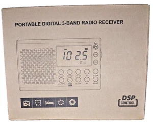 Tragbares AM/FM/Kurzwellenradio, batteriebetriebene Taschenradios, groß digital - Bild 1 von 3