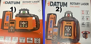 DATUM 400m Green Laser (DTR40G) + 800m Red Dual-Grade Rotary Laser (DTA80R) NEW - Bild 1 von 21