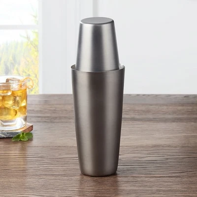 Коктейльный шейкер Boston из нержавеющей стали эргономичный для домашнего бара обеденных вечеринок - Изображение 1 из 4