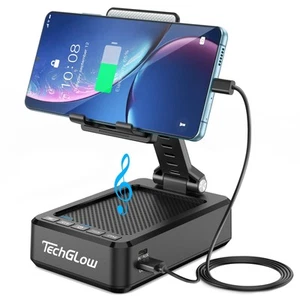 Gifts for Men Women Foldable Cellphone Stand with Bluetooth Speaker and Power... - Picture 1 of 8