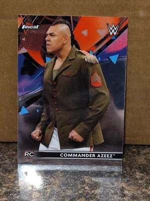 2021 Topps Finest WWE Commander Azeez RC #50 - Image 1 of 4