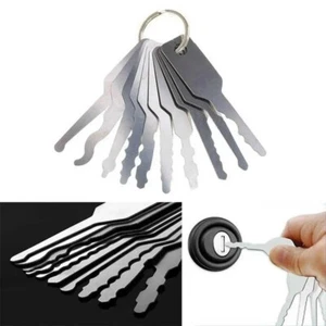 10Pcs 10 In 1 Jiggler Keys Wear-resistant Door Open Key Portable Key Replacement - Picture 1 of 11
