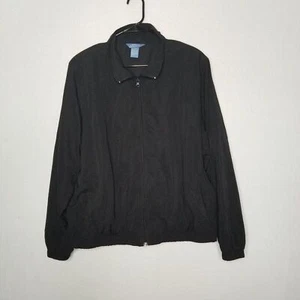 Chaqueta deportiva Koret negra cremallera completa bolsillos cortavientos forrada para hombre XL - Imagen 1 de 7