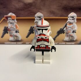 LEGO Star Wars Red Shock Clone Trooper Minifigure 8091 7671 Coruscant Guard ST32