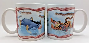 Disney Winnie The Pooh Collectible Christmas Mug Set Holiday Tigger Eeyore 9oz. - Picture 1 of 5
