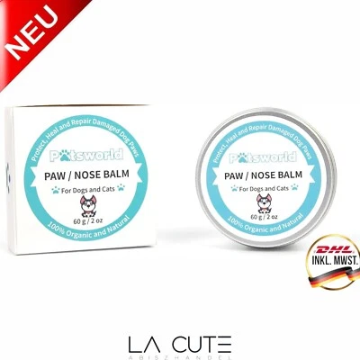 PÄTSWORLD Nasen-und Pfotenbalsam für Hunde Katzen Pfotenpflege Pfotenbalsam Pfotenschutz
