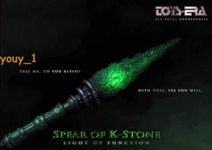 New Kryptonite Spear 1/6 scale With Light Toys Superman Batman Gift Marvel Prop - Picture 1 of 8