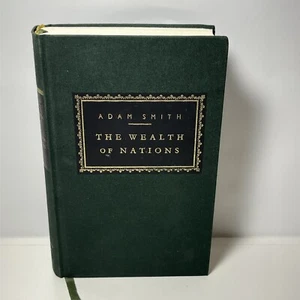 The Wealth of Nations Adam Smith Green Canvas Hardcover Borzoi Book 1991 - Picture 1 of 12