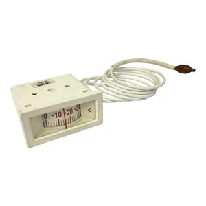 Thermometer Einbaumaß 58x25,5mm -30 bis +40°C Kapillarrohr 1500mm Fühler ø 8mm - Bild 1 von 3
