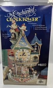 Verzauberter Uhrturm Enesco SELTEN CIB getestet funktioniert Mutter Gans Kinderreime - Bild 1 von 24