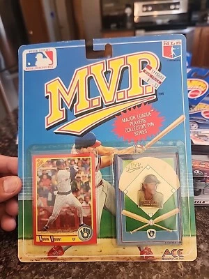 Robin Yount Milwaukee Brewer Jugadores de Grandes Ligas MVP Coleccionistas Pin Serie 1990 Foto 1 de 2