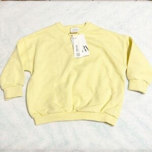 NEW Zara Baby Kids Yellow Crewneck Sweatshirt Size 3-4yr
