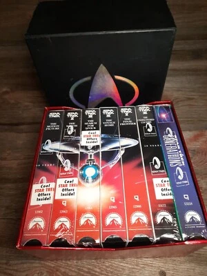 STAR TREK MOVIES 1- 6 & GENERATIONS 1996 Box Set 7-VHS Tapes - Image 1 of 4