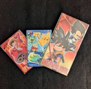 Pokémon DragonBall One Piece Pochi-bukuro Small Envelope  3pcs  Japan New Year - Picture 1 of 10