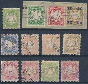 [51.134] Germany Bayern good lot Used VF old stamps