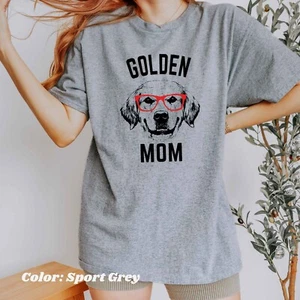 Golden Retriever Dog Mom Shirt Golden Mama Pet Owner Lover Gift Women T-Shirt - Picture 1 of 6