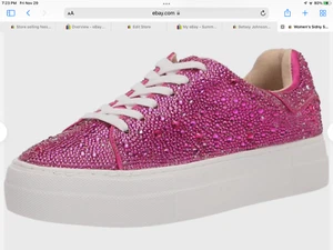 Betsey Johnson Women's Sidny Sneaker, Fuchsia, Size 9, new in box - Picture 1 of 5