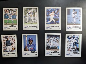 1984 Los Angeles Dodgers Police Department Cards - Choose 1!