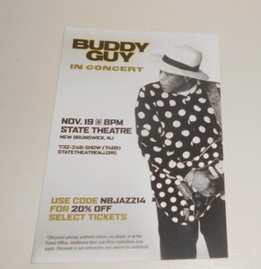 Buddy Guy George Benson Card Handbill Promo 2-Sided 8x5.5 Jazz