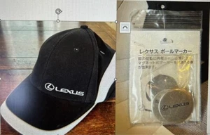 Lexus Golfkappe & magnetischer Ballmarker für Herren Größe M 22-23,6 Zoll schwarz JAPAN NEU - Bild 1 von 12