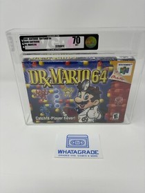 Dr. Mario Nintendo 64 (N64) 💎 Graded VGA 70 EX 💎 Not WATA - CLASSIC Title!