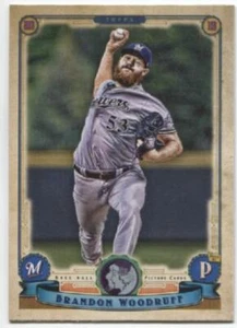Tarjeta #161 2019 Topps Gypsy Queen Brandon Woodruff GQ intercambio de logotipo -Cerveceros - Imagen 1 de 1