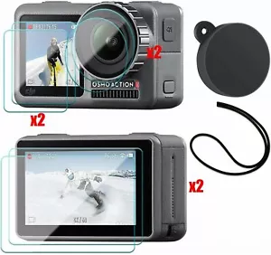 DJI Osmo Action Camera Glass Lens + LCD Screen + Lens Cap Protector Kit (7 Pack) - Picture 1 of 7