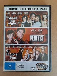 About Last Night / Perfect / St Elmo's Fire - 3 discs DVD - Region 4 - Picture 1 of 7