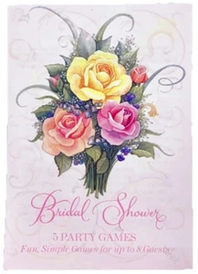 VINTAGE 8 GÄSTEPARTY SPIELE BRAUTDUSCHE ROSENSTRAUSS SPIELKARTE - Bild 1 von 1